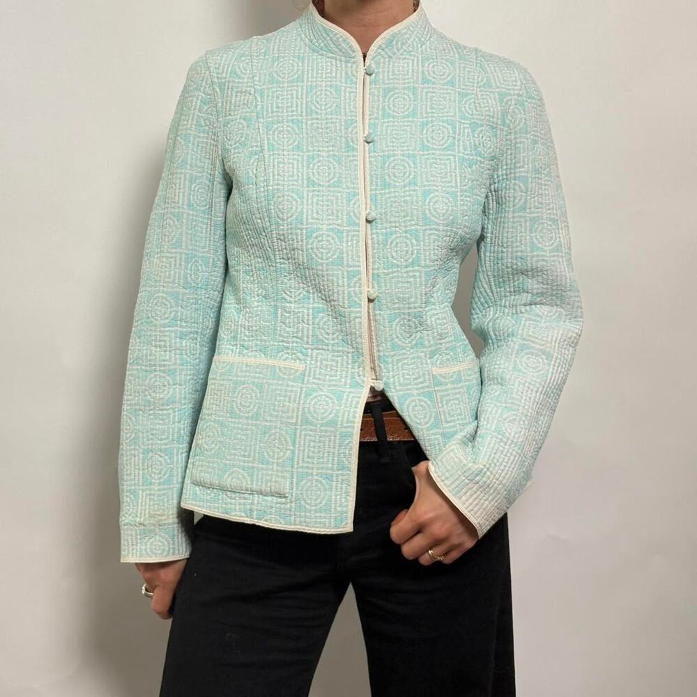 Reversible Light Blue & Pink Quilted Jacket- size small